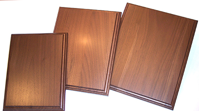 BF Woods Plaque Roman Edge 10.5X13 Walnut